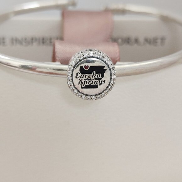 Pandora Eureka Springs  Bead Charm S925 Silver Travel Destination Charm Pendant - Picture 1 of 9